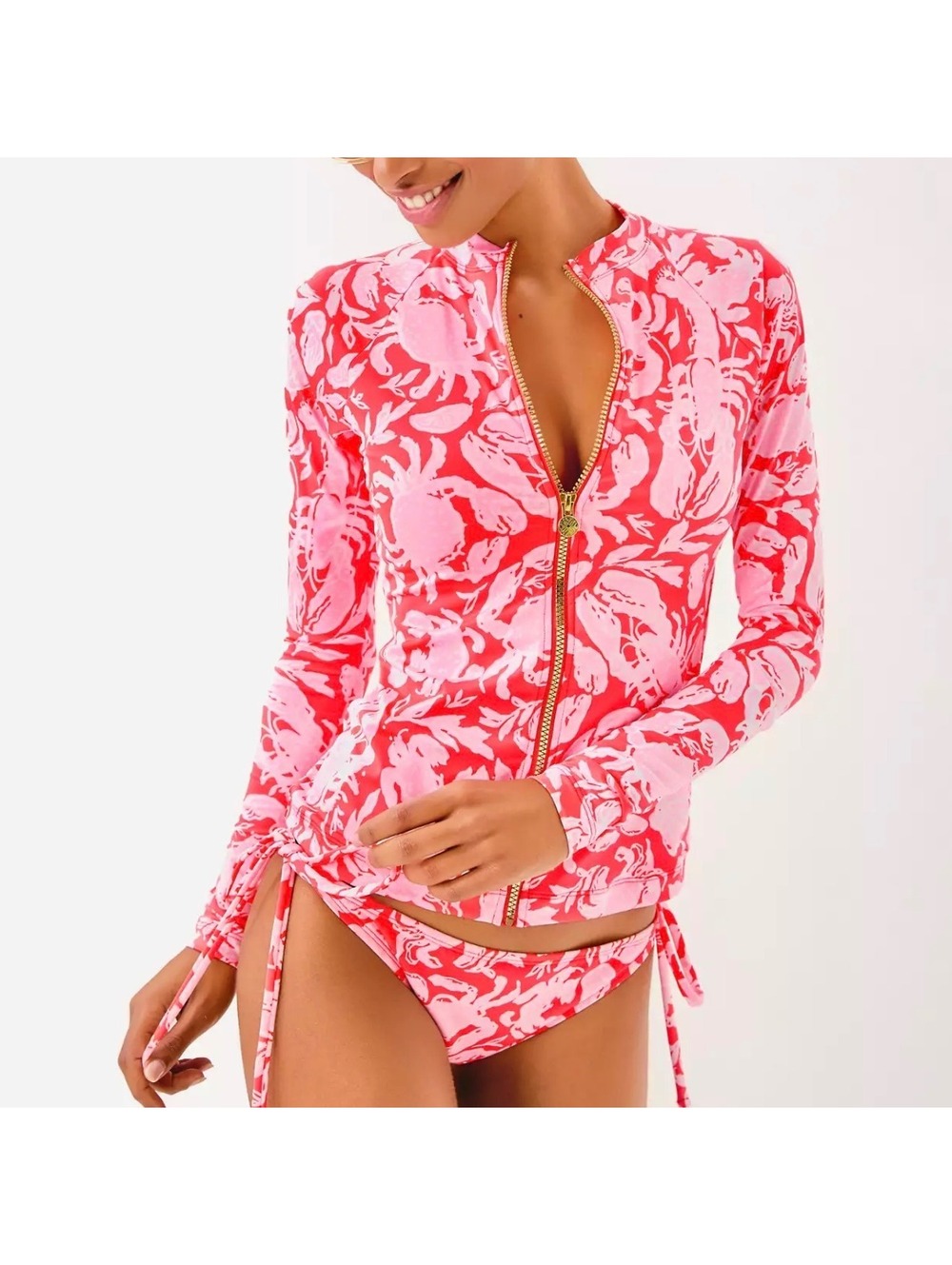 Lilly Pulitzer Royden Rashguard Top UPF50+ Size 6